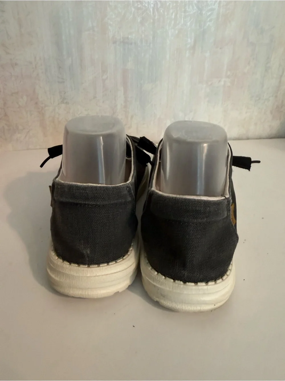 Hey Dude Wendy Chambray Off Black Men's Casual Slip-On Loafers. Casual Sz 10